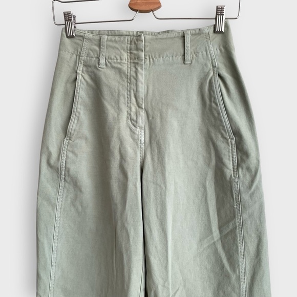 Aritzia Wilfred Ascendant Pants 0 Utility Trousers Silent Green Storm - Picture 7 of 14